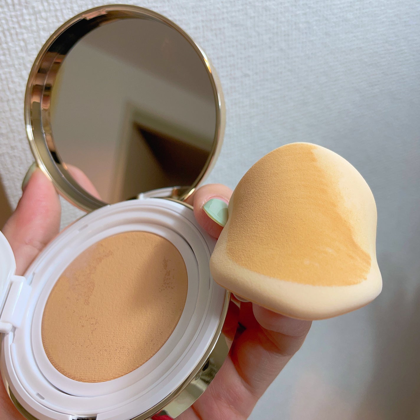 グロウ クッション ライト <ライトタイプ>/MISSHA/クッションファンデーションを使ったクチコミ(5枚目)