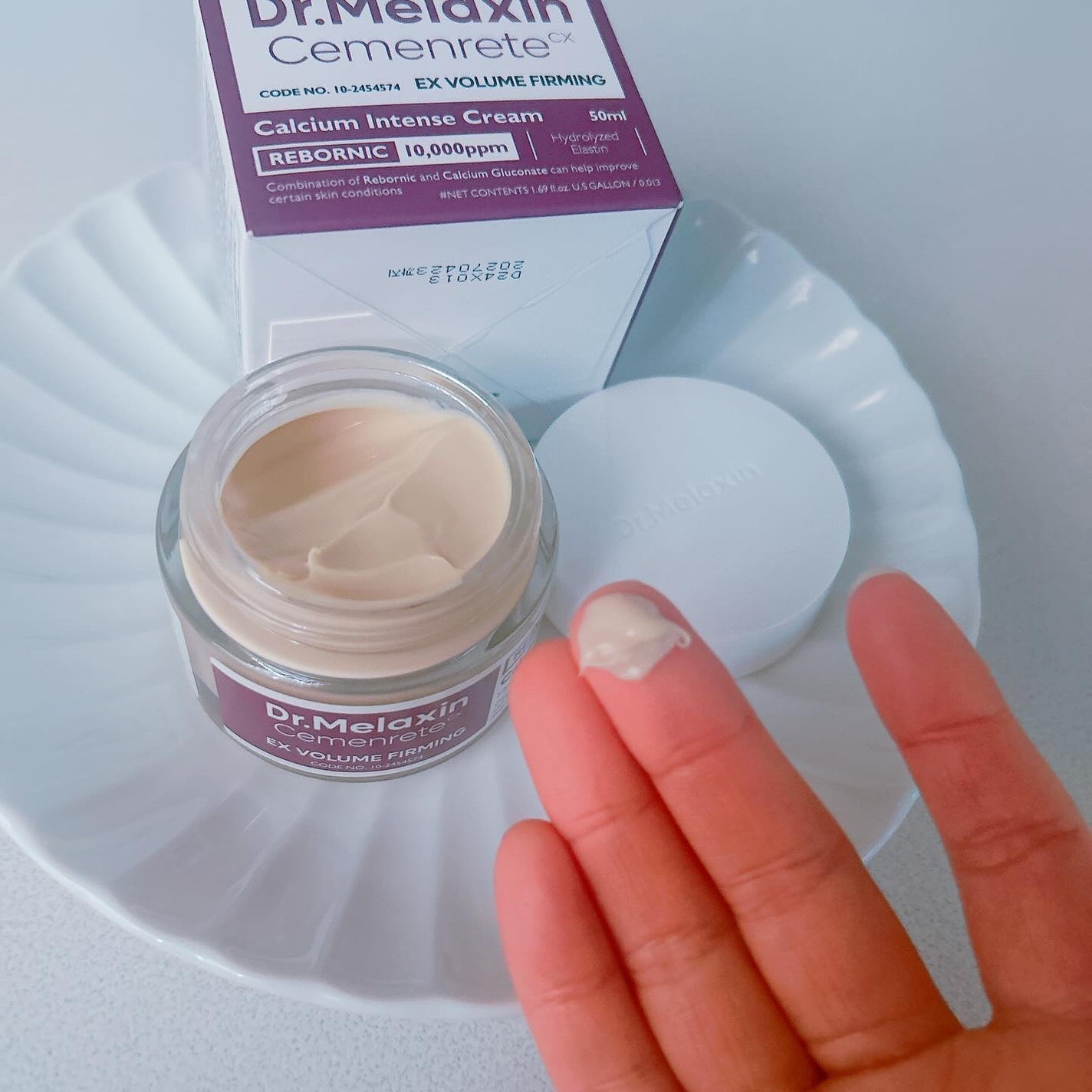 Cemenrete Calcium Intense Cream/Dr.Melaxin/フェイスクリームを使ったクチコミ(4枚目)