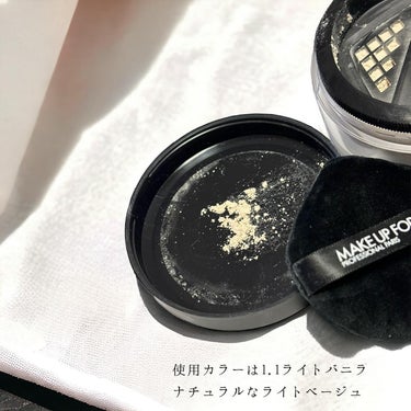 MAKE UP FOR EVER HD スキン セッティングパウダーのクチコミ「メイクアップフォーエバーから商品提供を頂きました。

\新発売/マット肌にハマる粉
─────.....」（3枚目）