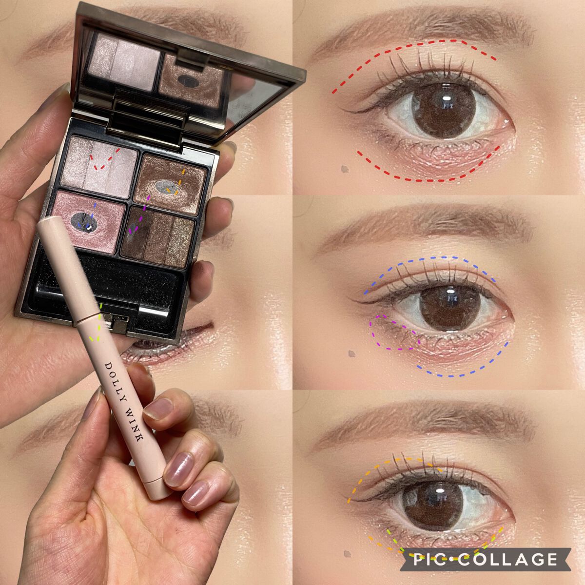 スリーディメンショナルアイズ/LUNASOL/アイシャドウパレットを使ったクチコミ（3枚目）