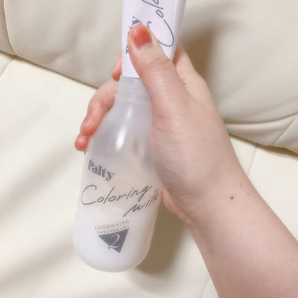 カラーリングミルク【旧】/パルティ/ヘアカラーを使ったクチコミ(5枚目)