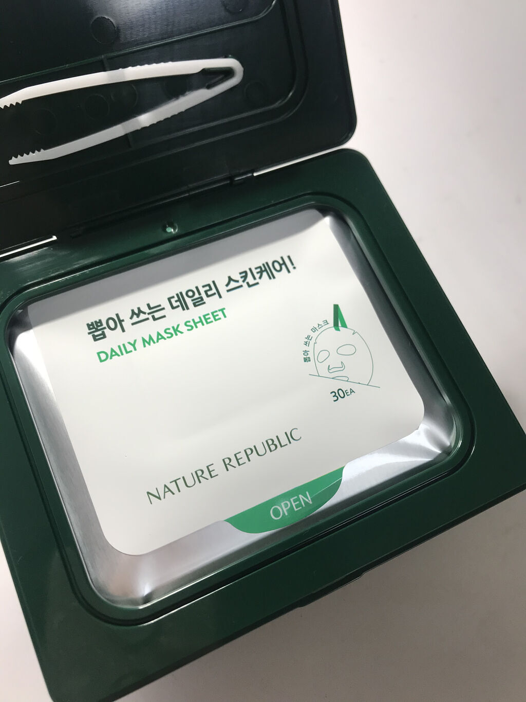 グリーンダーマCICA デイリーシートマスク/ネイチャーリパブリック/シートマスク・パックを使ったクチコミ（2枚目）