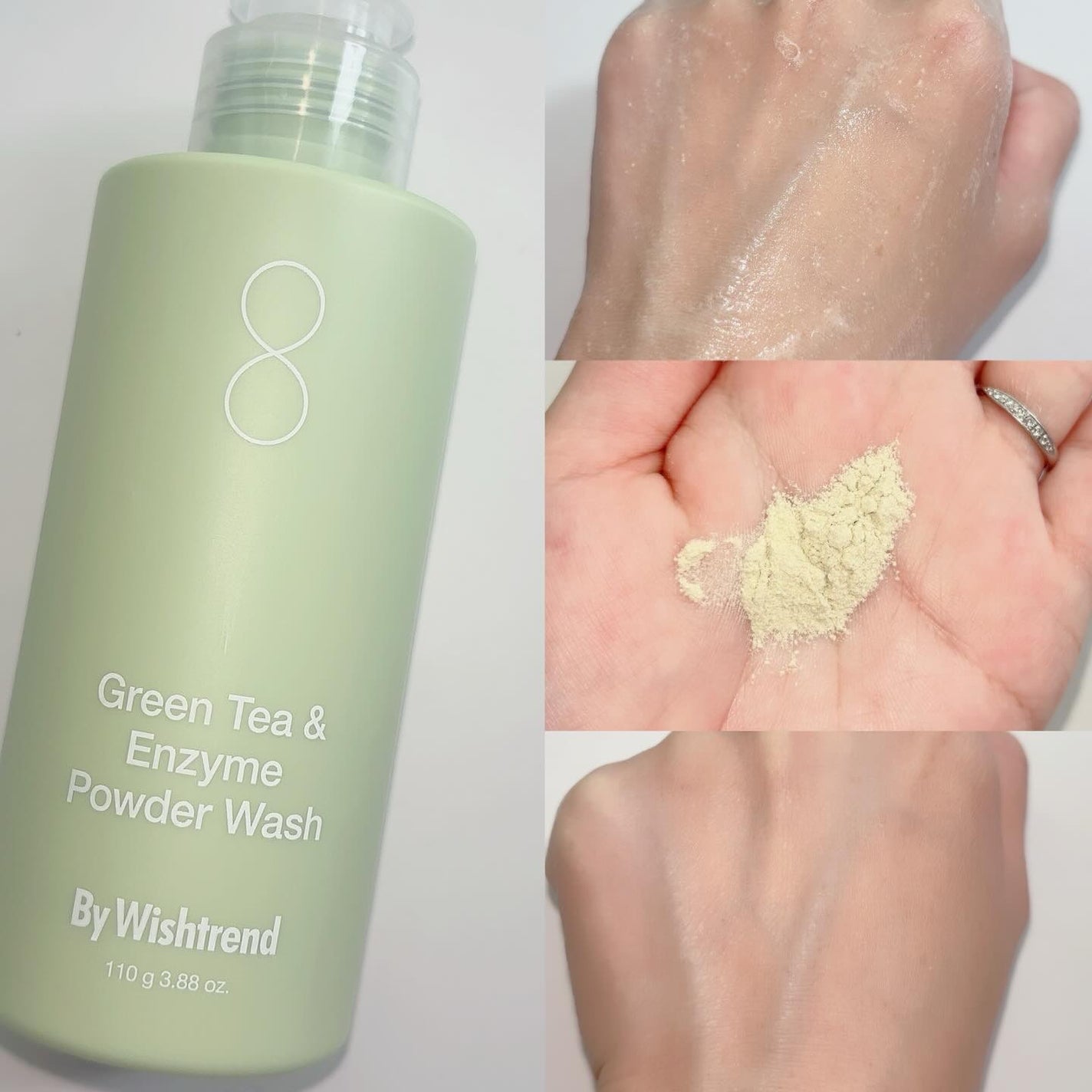 グリーンティー&エンザイムパウダーウォッシュ/By Wishtrend/洗顔パウダーを使ったクチコミ(2枚目)