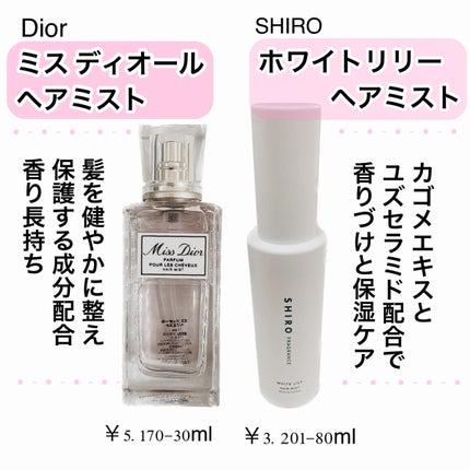 【旧】ミス ディオール ヘア ミスト/Dior/ヘアミストを使ったクチコミ(2枚目)