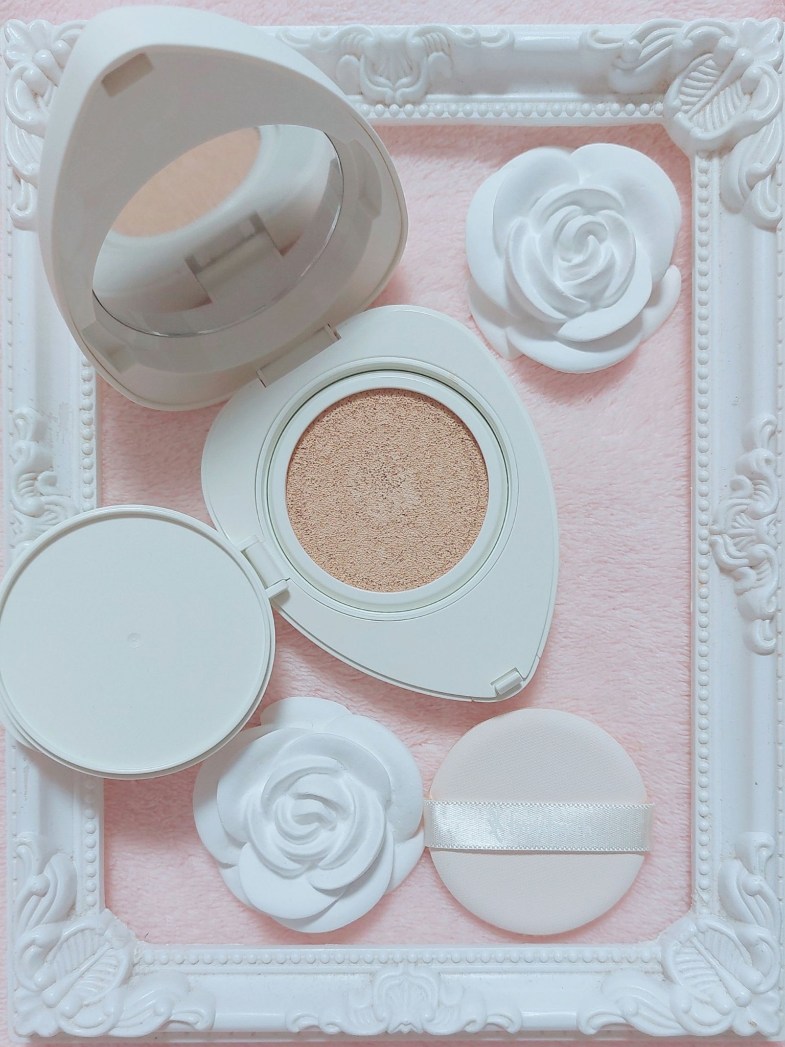 トワタッチ ハートクッション マットカバー/troistouch/クッションファンデーションを使ったクチコミ（3枚目）