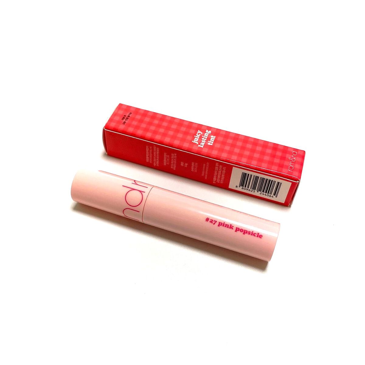 ジューシーラスティングティント/rom&nd/リップティントを使ったクチコミ(4枚目)