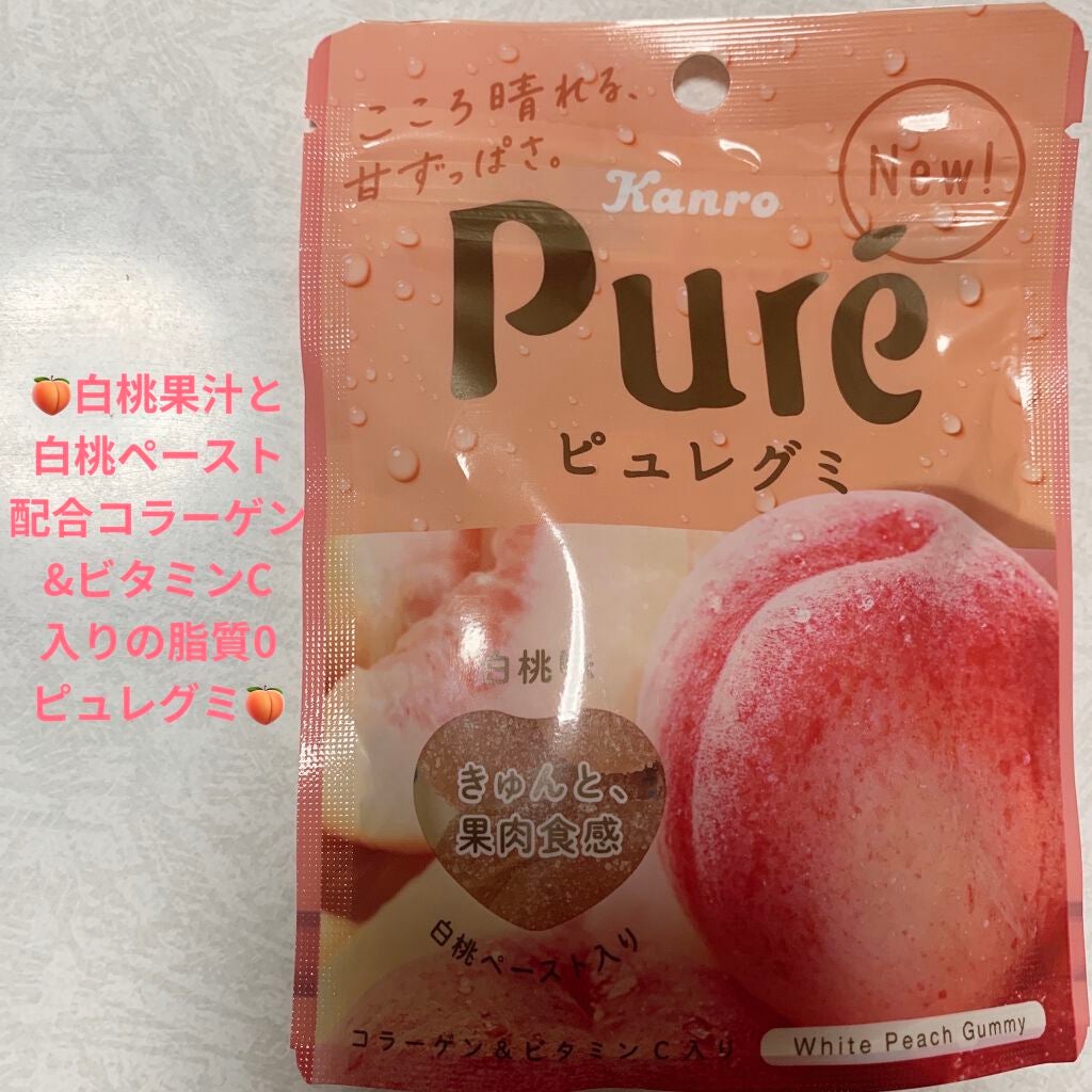 ピュレグミ 白桃味/カンロ/食品を使ったクチコミ(1枚目)