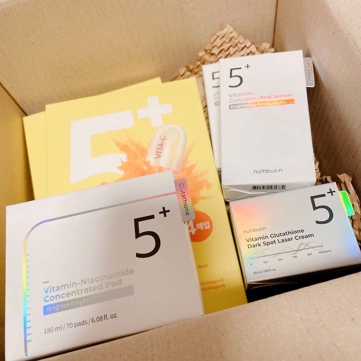 5番 白玉グルタチオンCメラゼロクリーム/numbuzin/フェイスクリームを使ったクチコミ(1枚目)