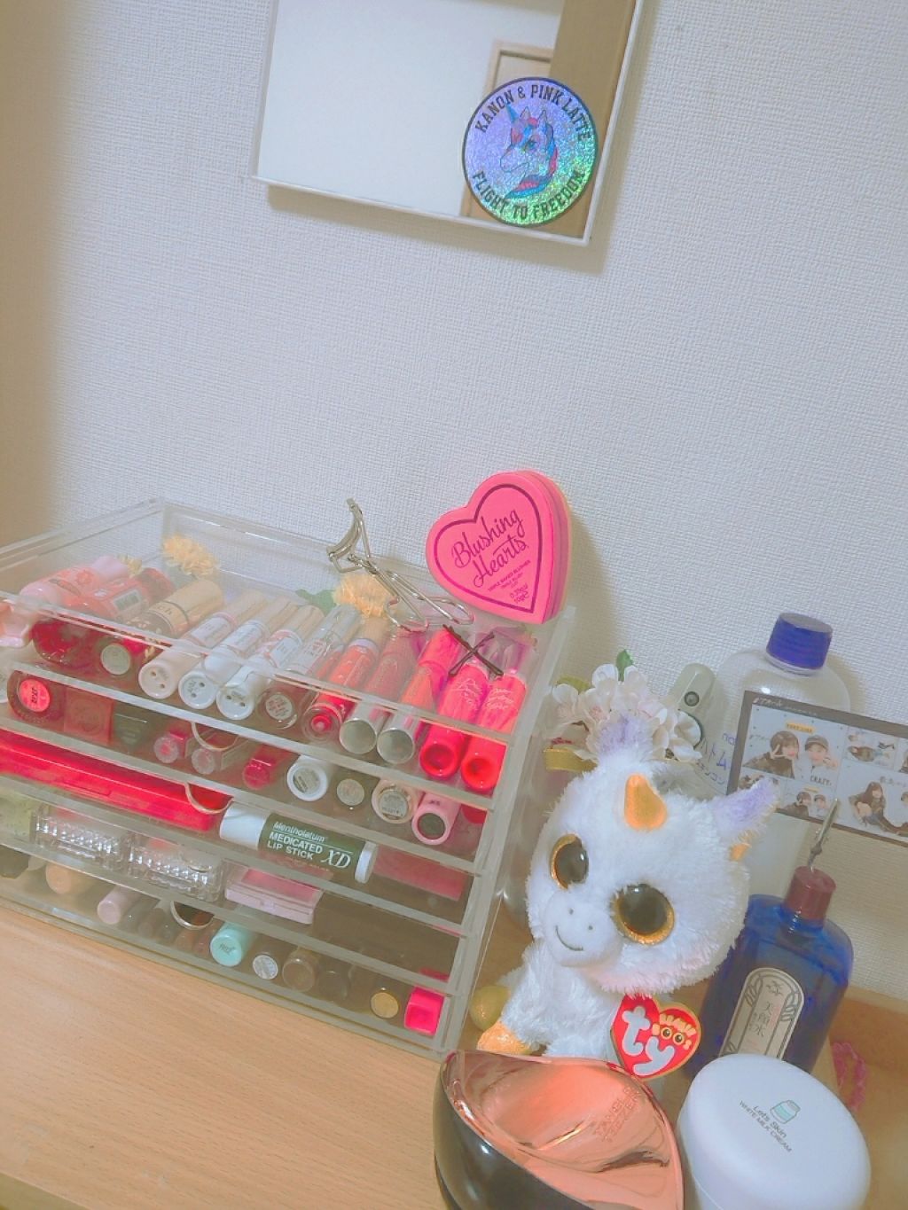 重なるアクリルケース・横型5段/無印良品/その他化粧小物を使ったクチコミ(2枚目)