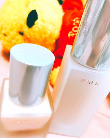 RMK RMK メイクアップベースのクチコミ「RMKの下地とファンデーション🌼
🐥メイクアップベース
すごく潤う。下地だけどカバー力は無く
.....」（1枚目）