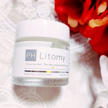 Litomy バランシング ロッククリームのクチコミ「Litomyのバランシング ロッククリーム
を使ってみましたよ〜☺️❤️


こちらはpHバラ.....」（2枚目）