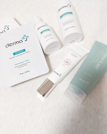 サンクリーム+/ DermaJ/日焼け止めクリームを使ったクチコミ(2枚目)