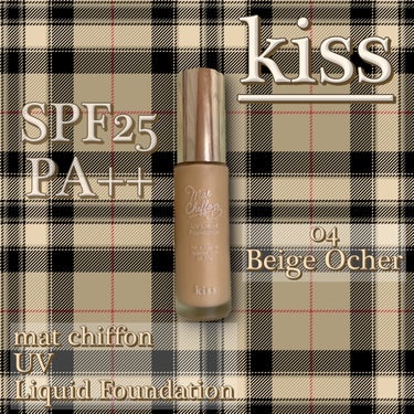 マットシフォン UVリキッドファンデ 04 Beige Ochre/KiSS/リキッドファンデーションを使ったクチコミ（1枚目）