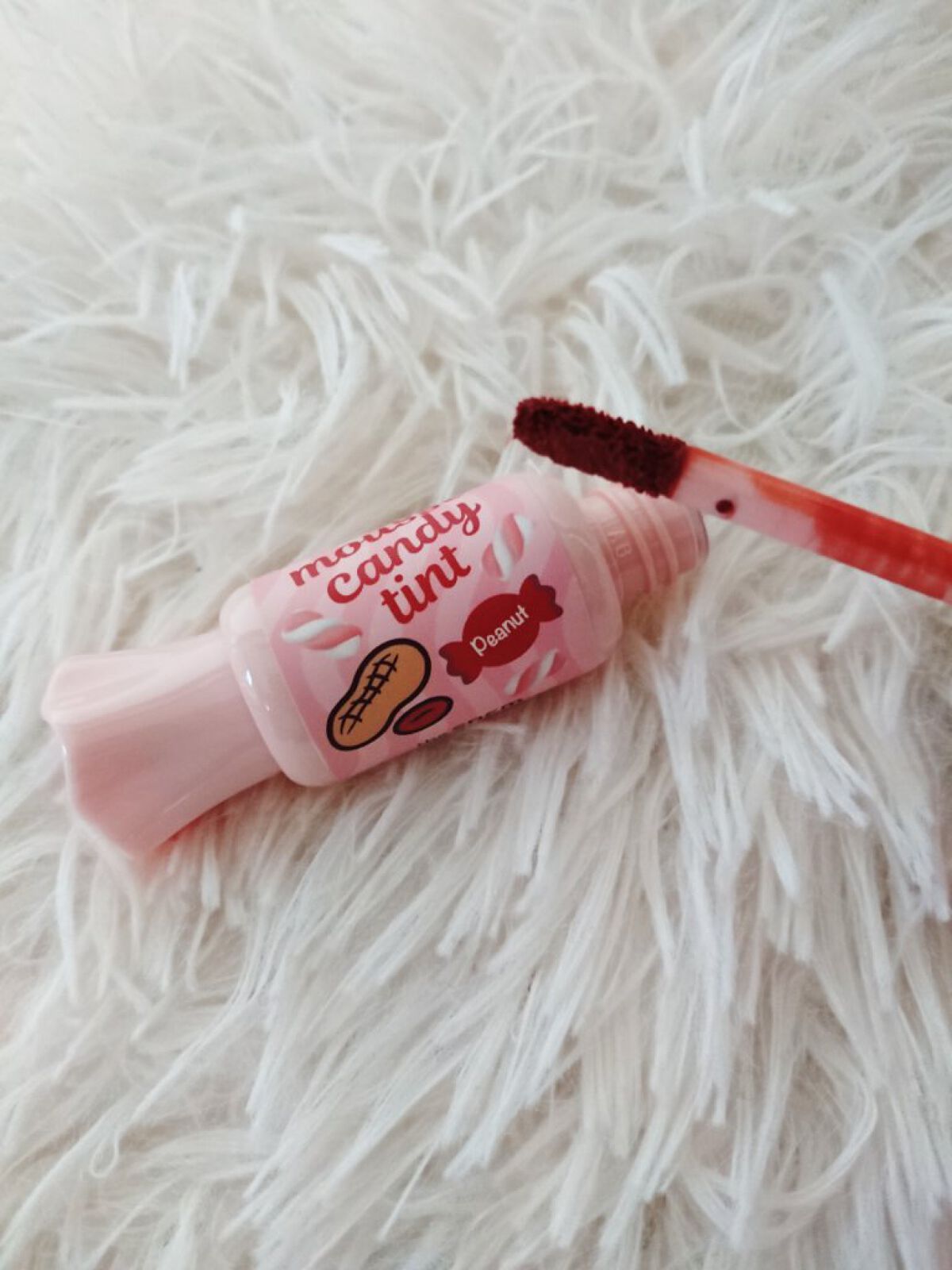 ムース キャンディー ティント 09ピーナッツムース/the SAEM/リップティントを使ったクチコミ（2枚目）