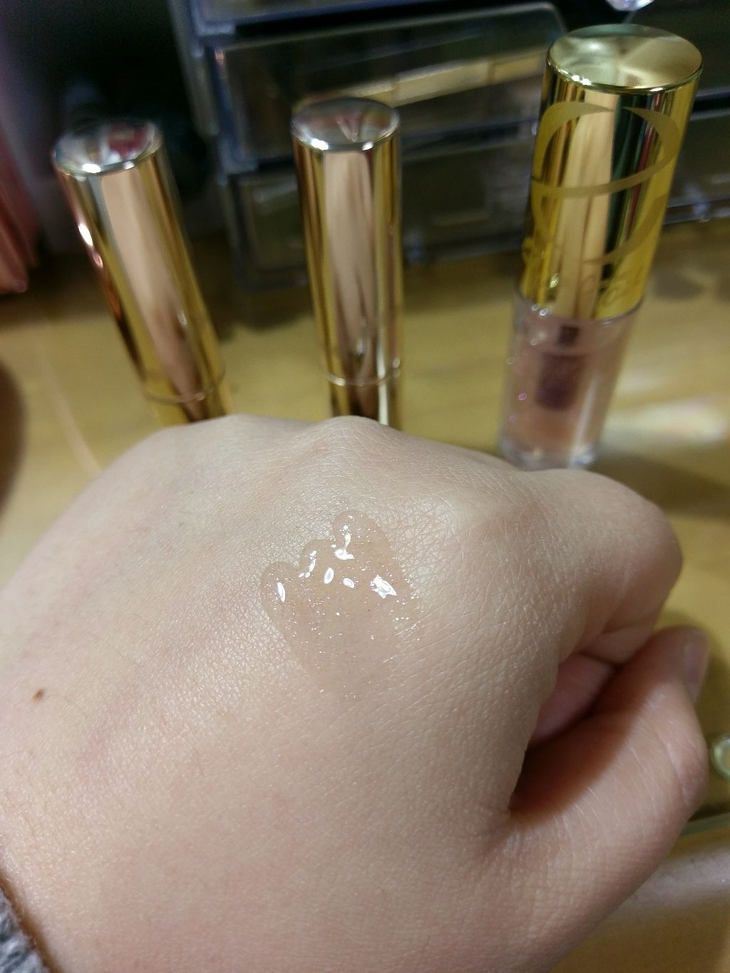 リップケアオイル/excel/リップグロスを使ったクチコミ(2枚目)