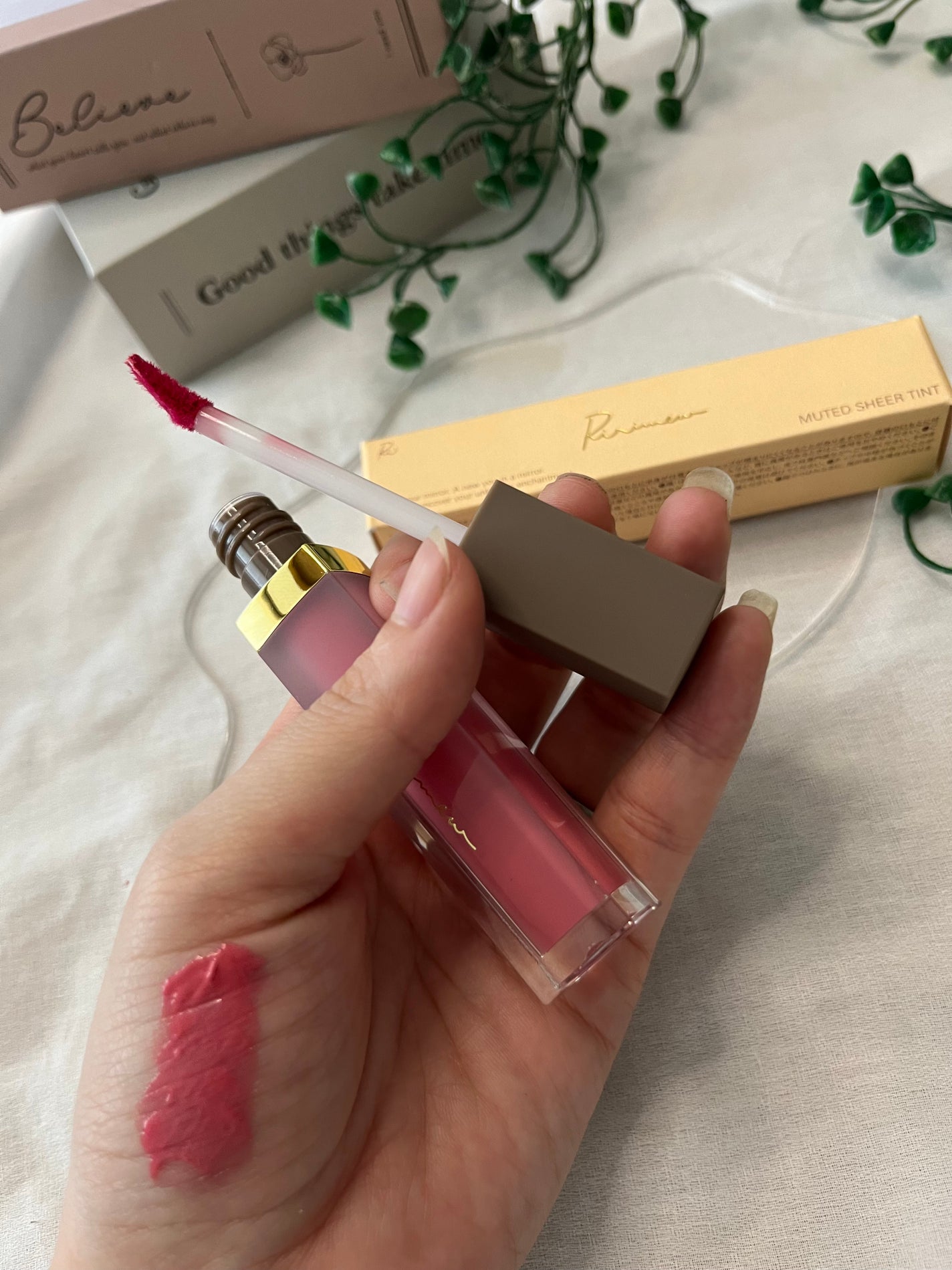 ミューテッドシアーティント/Ririmew/リップティントを使ったクチコミ(1枚目)