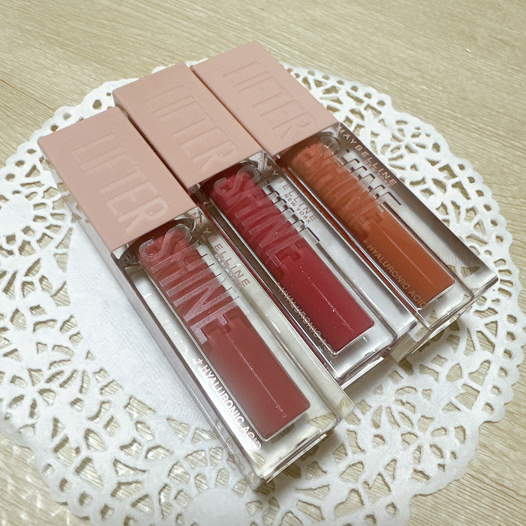 リフターシャイン 007 アーリーサンセット/MAYBELLINE NEW YORK/リップグロスを使ったクチコミ（3枚目）