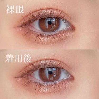 EyeTeen Choco Brown(アイティーンチョコブラウン)/OLENS/カラーコンタクトレンズを使ったクチコミ（3枚目）