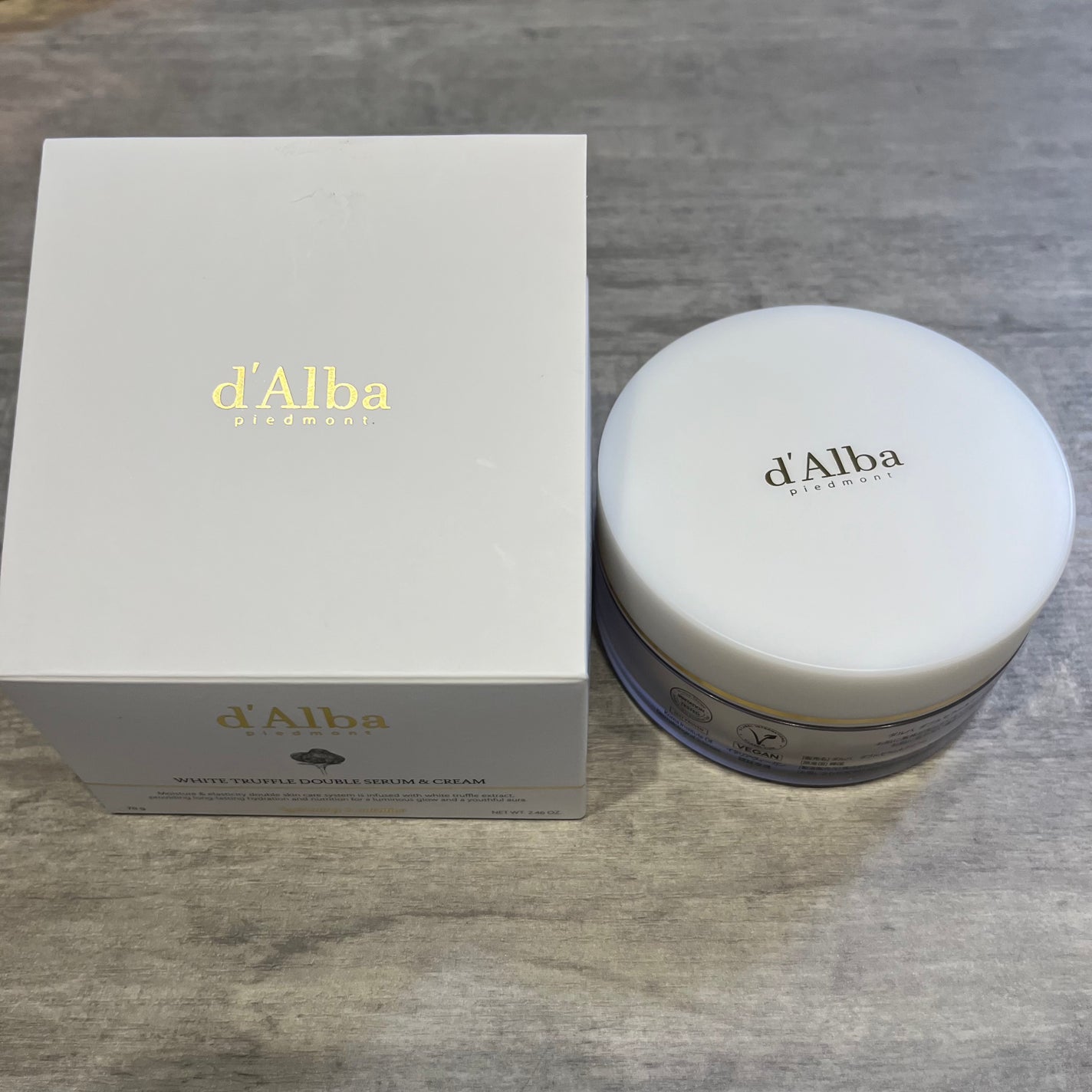 ホワイトトリュフダブルセラムアンドクリーム/ダルバ/フェイスクリームを使ったクチコミ(1枚目)