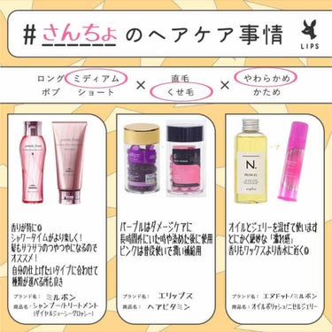 ヘアーオイル【ニュートリカラー】/ellips/ヘアオイルを使ったクチコミ（1枚目）