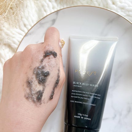 BLACK JELLY WASH(ブラックジェリーウォッシュ)/PLUEST/その他洗顔料を使ったクチコミ(4枚目)