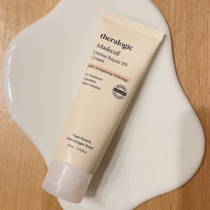 theralogic マデセルダーマ リペア B5 クリームのクチコミ「今注目の成分デキスパンテノールが配合された
スキンケアアイテム。
お肌でビタミンB5に変換され.....」(3枚目)