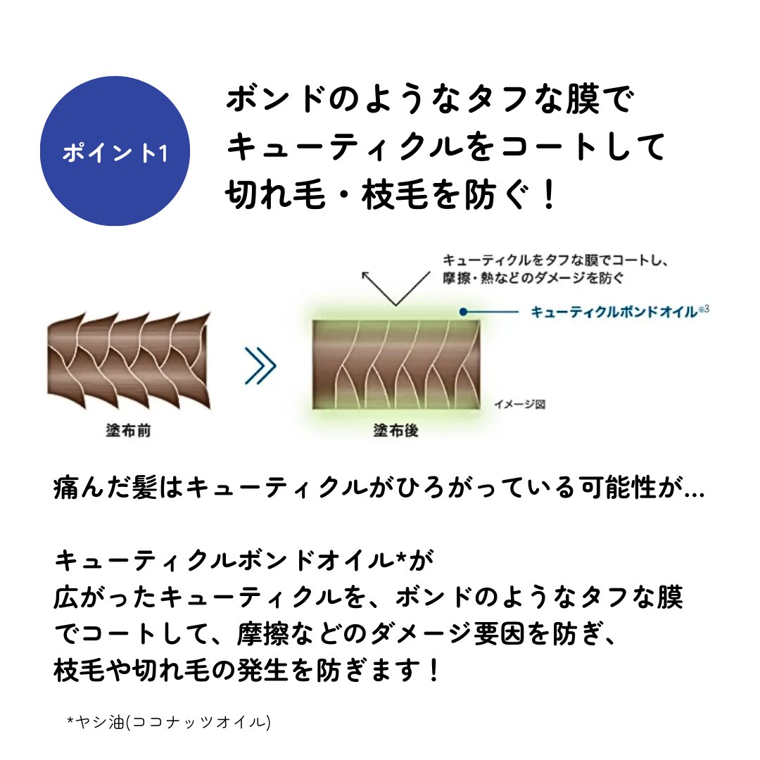 ジュレーム iP タラソリペア キューティクルボンド ヘアオイル/Je l'aime/ヘアオイルを使ったクチコミ（3枚目）