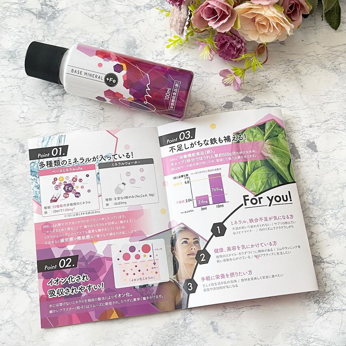 ベースミネラル+Fe/ベースミネラル+Fe/健康サプリメントを使ったクチコミ(2枚目)