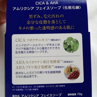CICA＆AHA アムリクシア フェイスソープ/Amrlixir/ピーリングを使ったクチコミ（2枚目）
