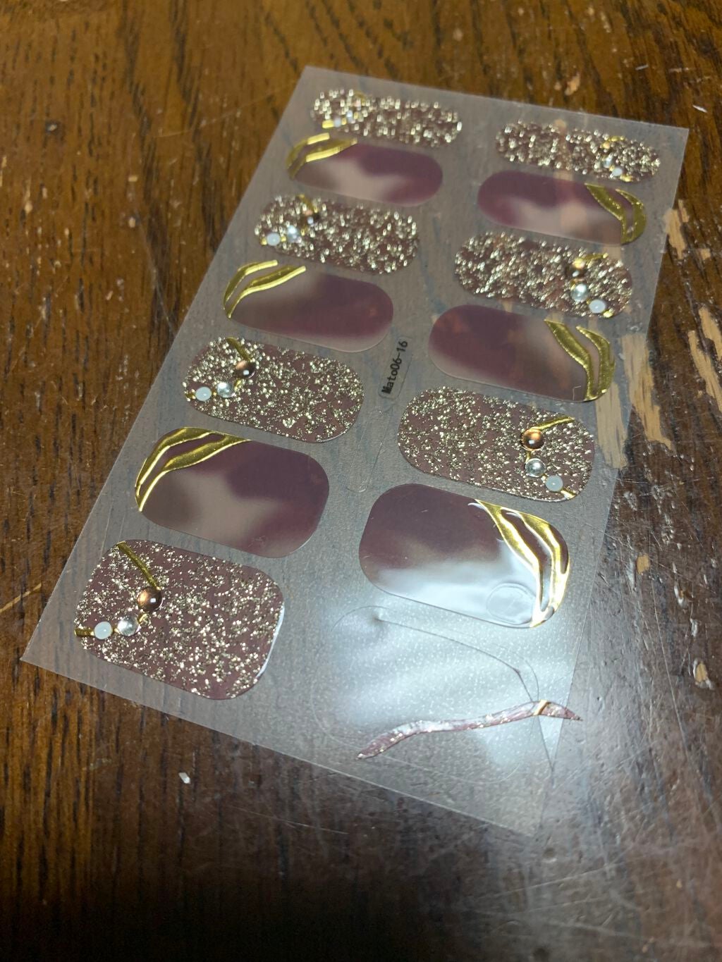 ネイルシール/Qoo10/ネイルシールを使ったクチコミ(2枚目)