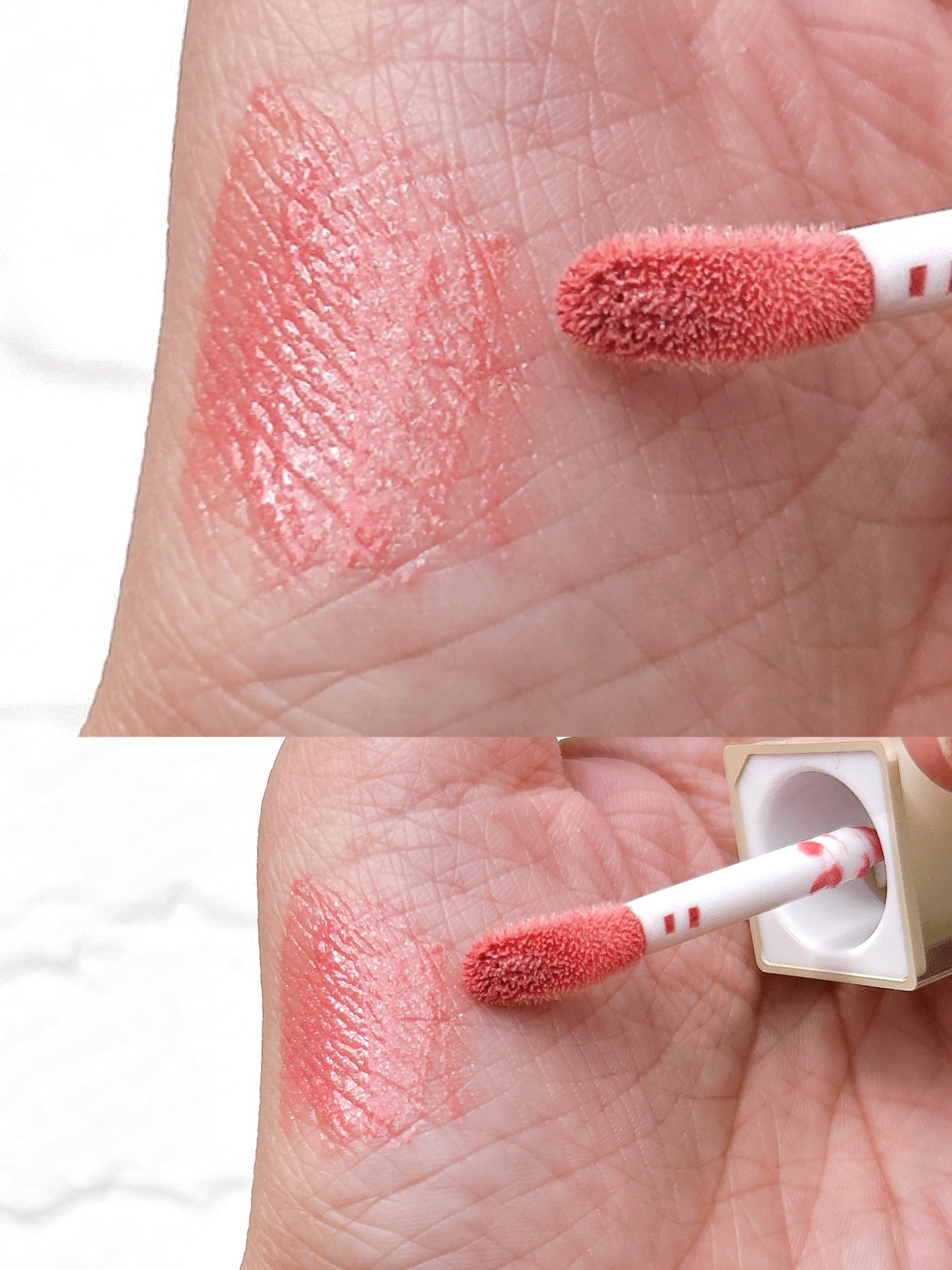 （旧）キヌルージュ クリーム BG01 ラウンド カット ヌード（限定色）/shu uemura/口紅を使ったクチコミ（2枚目）