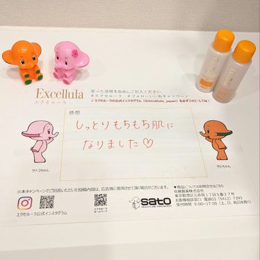 ・
・
かわいいサトちゃんとサトコちゃんでおなじみの佐藤製薬様のエクセルーラ、化粧水と乳液をお試しさせていただきました♡
・
少しとろみがある化粧水となめらかな乳液でしっとりモチモチ肌になれます。
・
