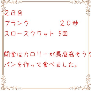 チェロちゃんだよ～ on LIPS 「２日目！しっかりプランクとスロースクワットをやりましたが間食が..」（2枚目）