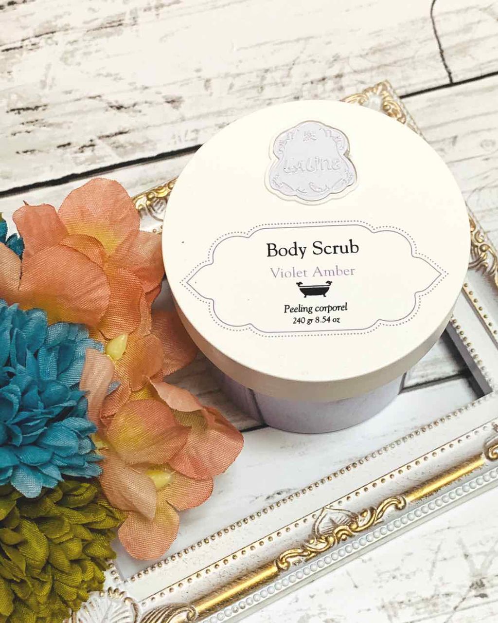 ボディスクラブ バイオレットアンバー/Laline/ボディスクラブを使ったクチコミ（1枚目）