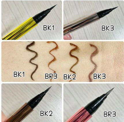 ハイパーシャープ ライナー R BK-3 アッシュアンブラック/MAYBELLINE NEW YORK/リキッドアイライナーを使ったクチコミ(2枚目)