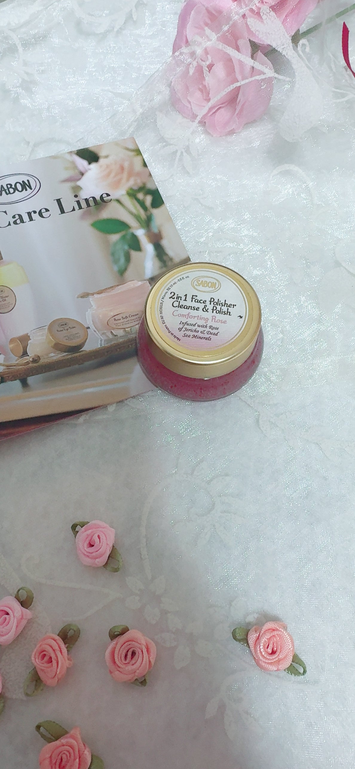 フェイスポリッシャー コンフォーティング・ローズ/SABON/スクラブ・ゴマージュを使ったクチコミ(5枚目)