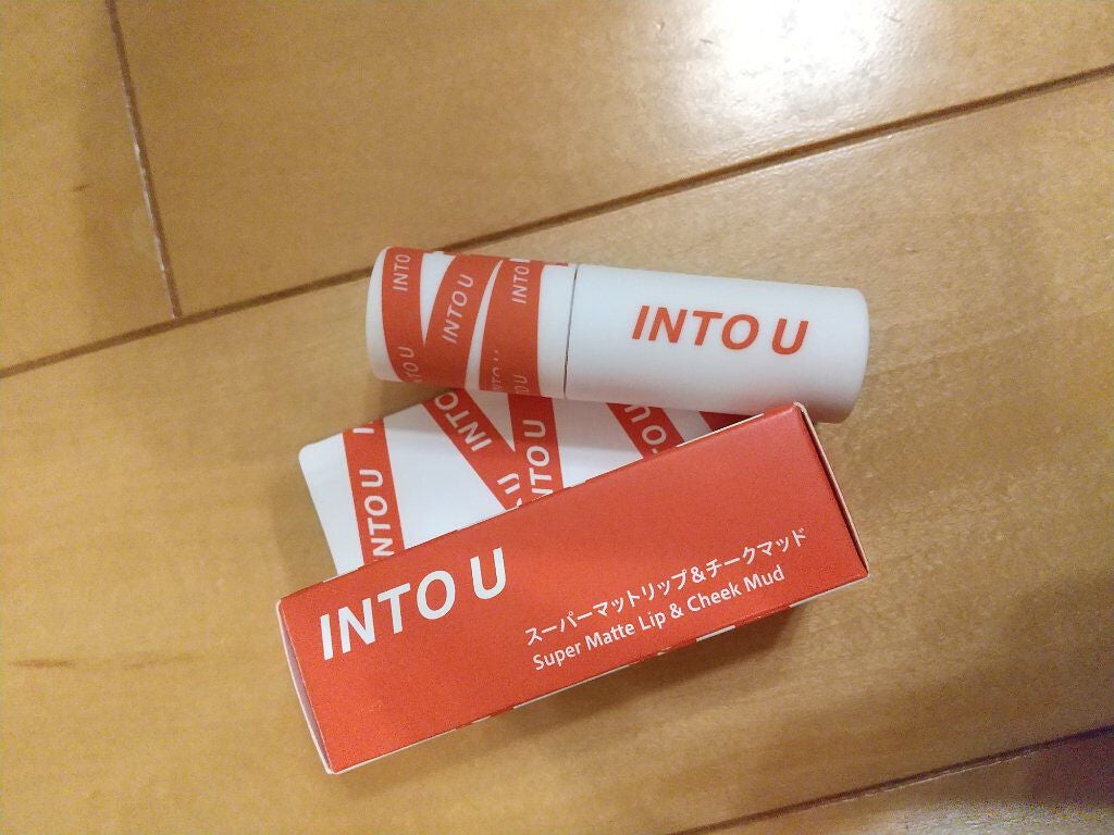 スーパーマットリップ&チークマッド/INTO U/口紅を使ったクチコミ(3枚目)