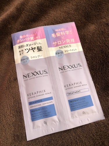 NEXXUS(ネクサス) インテンスダメージリペア シャンプー／トリートメントのクチコミ「ちょっと気になってたネクサス。

香りはスティーブンノルっぽい、独特な香り。
私は好き。

ス.....」（1枚目）