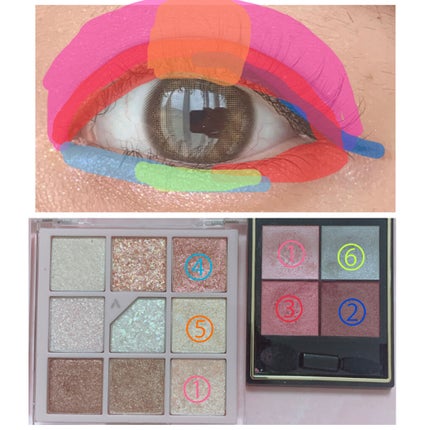 リアルクローズシャドウ/excel/アイシャドウパレットを使ったクチコミ(4枚目)