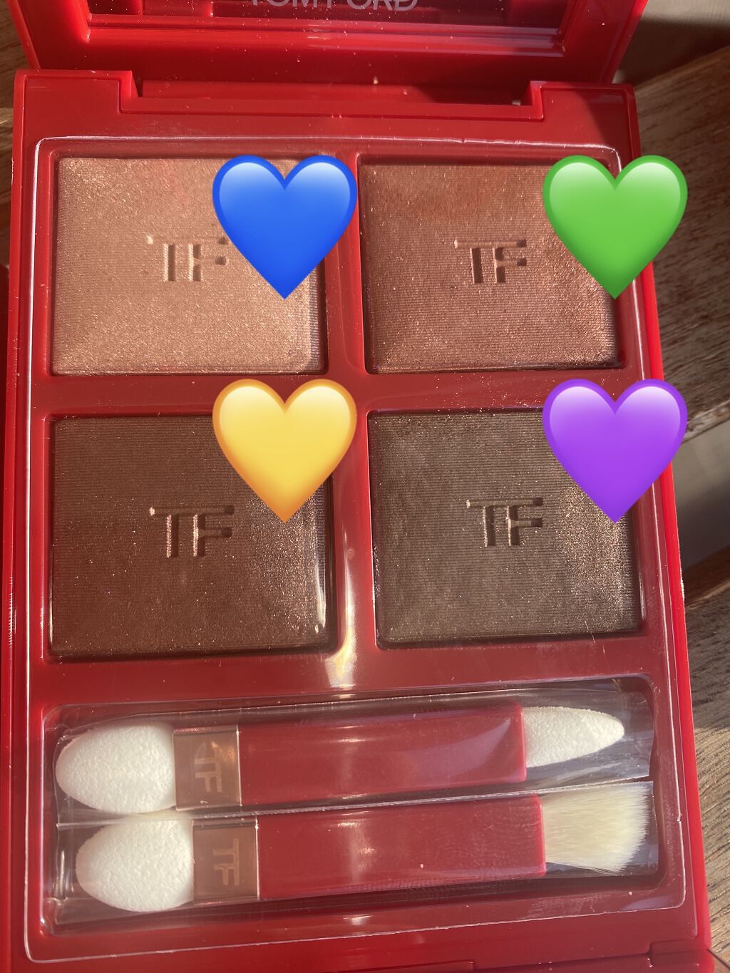 アイ カラー クォード 03A ボディ ヒート/TOM FORD BEAUTY/アイシャドウパレットを使ったクチコミ（2枚目）