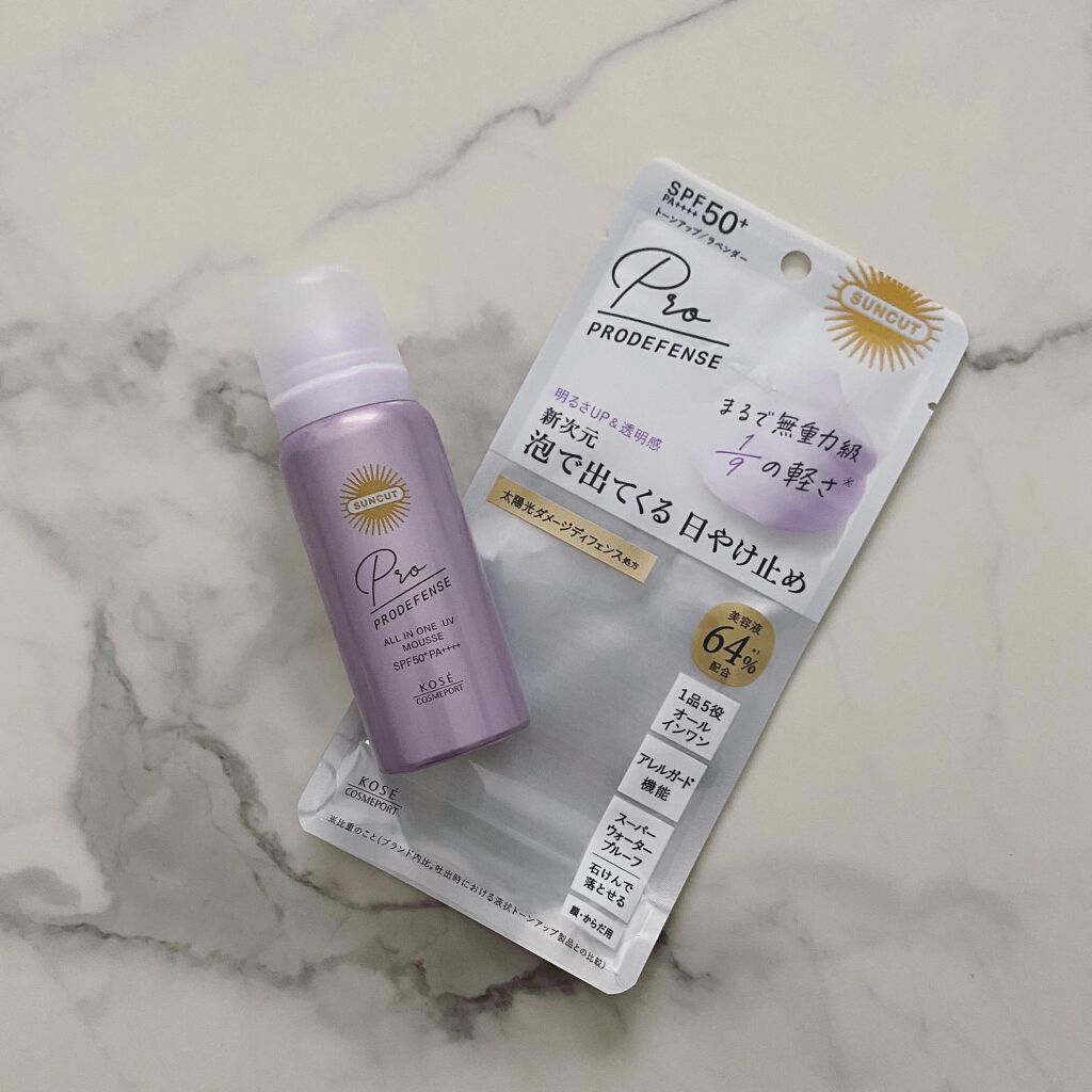 プロディフェンス オールインワンUV ムース/サンカット®/日焼け止めクリームを使ったクチコミ(1枚目)