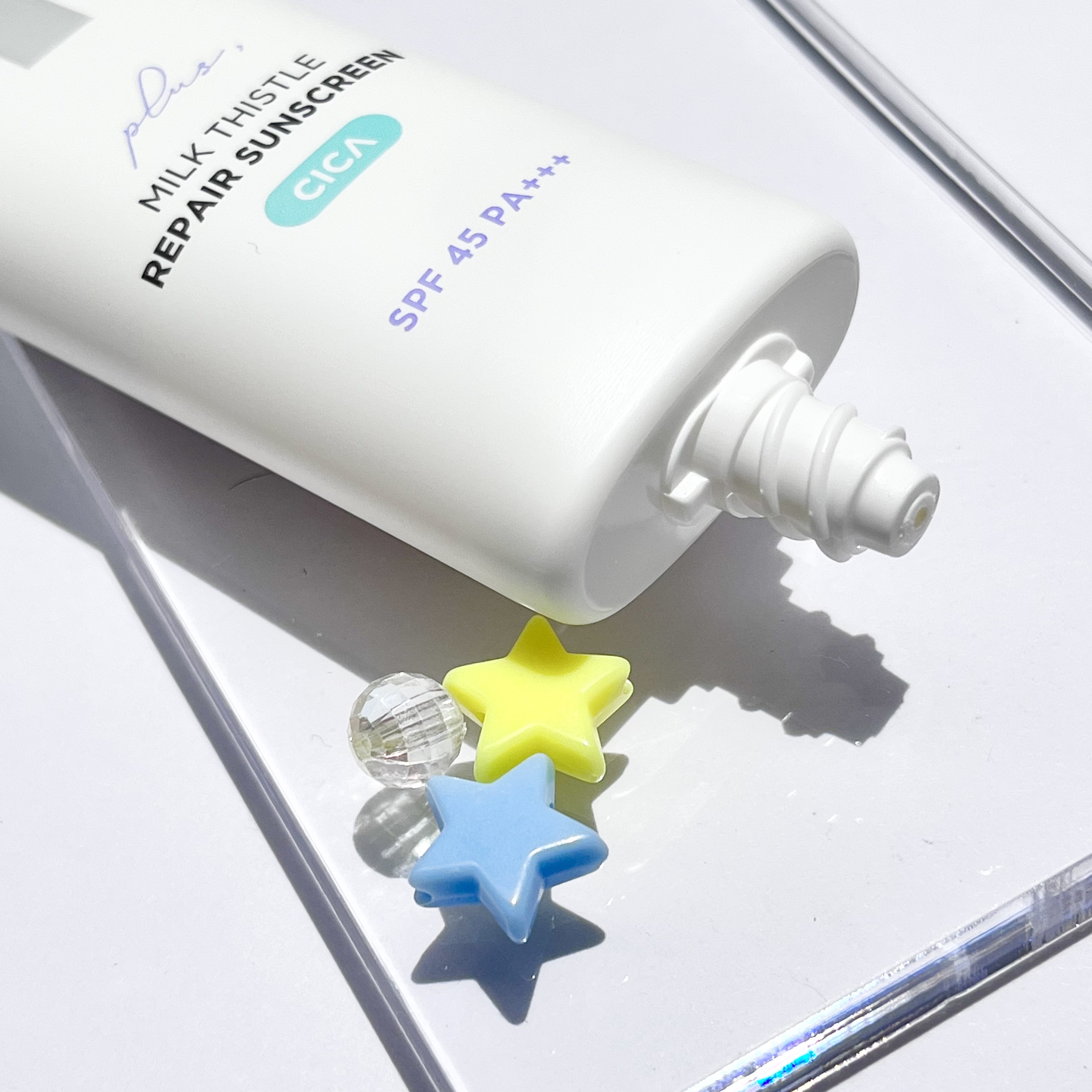 ミルクシスルリペアシカサンスクリーンプラス/BANOBAGI/日焼け止めミルクを使ったクチコミ（2枚目）