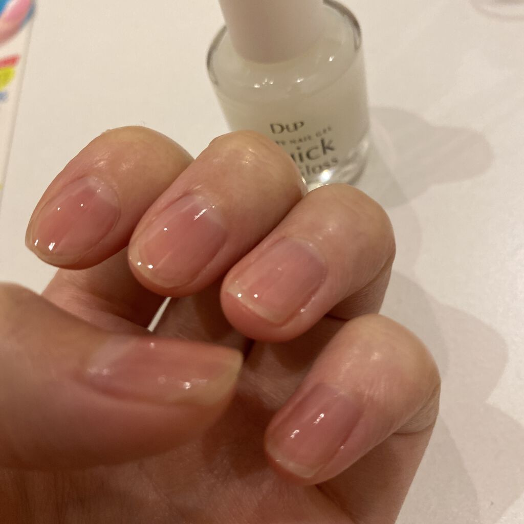 ウォータリーネイルジェル クイックグロス		/D-UP/オールインワンネイルを使ったクチコミ（2枚目）