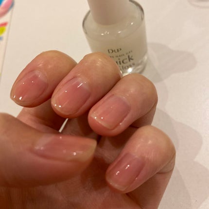 ウォータリーネイルジェル クイックグロス		/D-UP/オールインワンネイルを使ったクチコミ(2枚目)