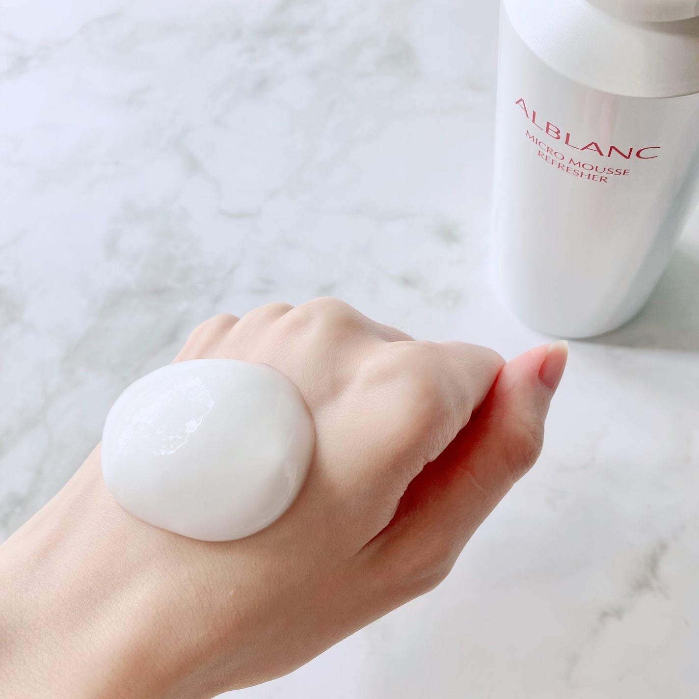 マイクロムース リフレッシャー/ALBLANC/泡洗顔を使ったクチコミ(2枚目)
