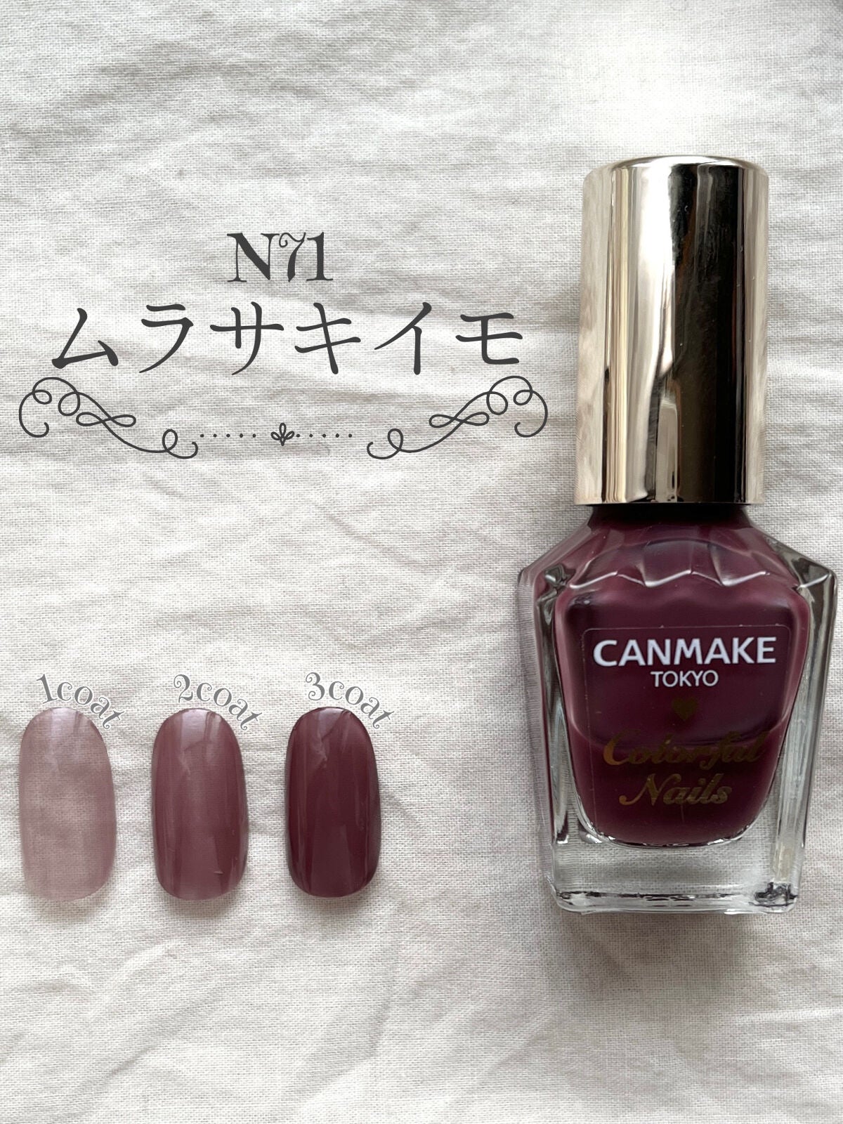 カラフルネイルズ/キャンメイク/マニキュアを使ったクチコミ(3枚目)