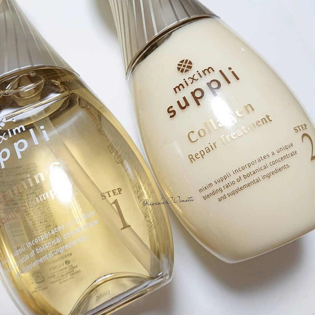 ビタミン リペアシャンプー/コラーゲン リペアヘアトリートメント/mixim suppli/市販シャンプーを使ったクチコミ(3枚目)