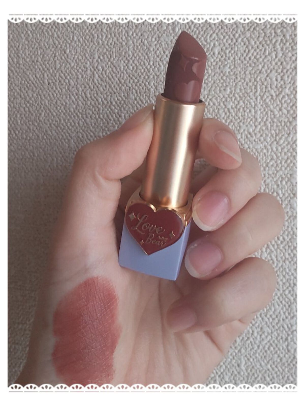Love Bear リップスティック ツヤタイプ/FlowerKnows/口紅を使ったクチコミ（3枚目）