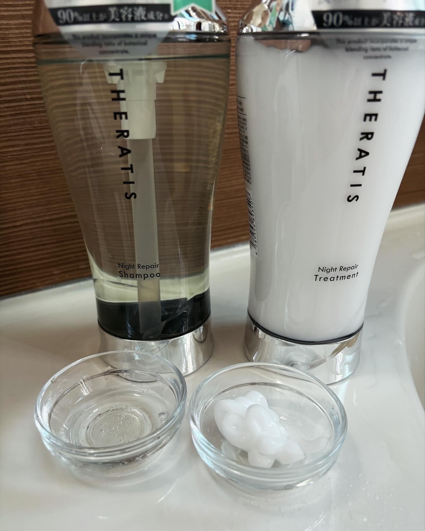 ナイトリペア シャンプー/ヘアトリートメント/THERATIS/シャンプー・コンディショナーを使ったクチコミ（2枚目）