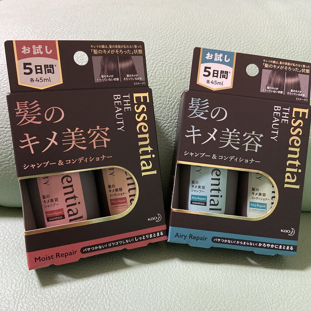 THE BEAUTY 髪のキメ美容シャンプー／コンディショナー＜モイストリペア＞	/エッセンシャル/市販シャンプーを使ったクチコミ（1枚目）